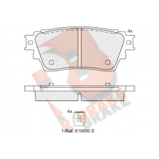 RB2357 R BRAKE Комплект гальмівних колодок дисковий гальм
