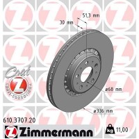 610.3707.20 ZIMMERMANN Гальмівний диск