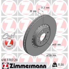 610.3707.20 ZIMMERMANN Гальмівний диск