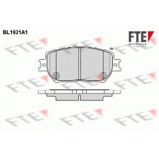 BL1921A1 FTE КомплеК т гальмівних колодок, дискове гальмо