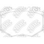 PN31001 NiBK Комплект гальмівних колодок дисковий гальм