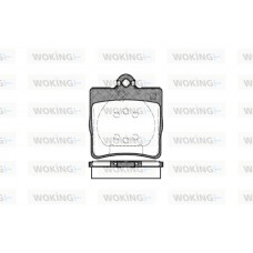 P7783.00 WOKING Комплект гальмівних колодок дисковий гальм