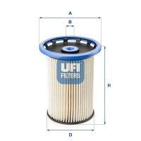 26.025.00 UFI Паливний фільтр