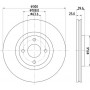 8DD 355 132-721 HELLA PAGID Гальмівний диск