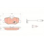GDB1601 TRW Комплект гальмівних колодок дисковий гальм