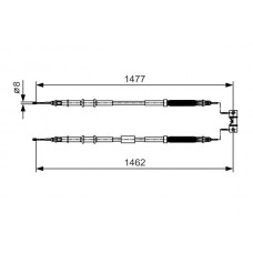 1 987 482 037 BOSCH Тросик, cтояночный тормоз