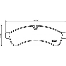 8DB 355 039-251 HELLA КомплеК т гальмівних колодок, дискове гальмо
