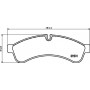 8DB 355 039-251 HELLA КомплеК т гальмівних колодок, дискове гальмо