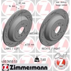 400.3650.53 ZIMMERMANN Гальмівний диск