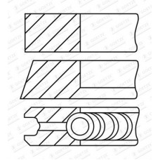 08-451400-00 GOETZE ENGINE Комплект поршневих кілець