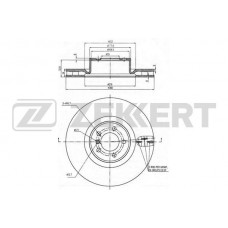 BS-6002 ZEKKERT Гальмівний диск