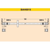 BAH0015 BARUM Гальмівний шланг