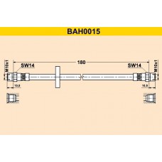 BAH0015 BARUM Гальмівний шланг