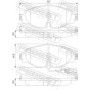1701-8VF FEBEST Комплект гальмівних колодок дисковий гальм