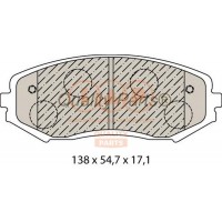 704-16057 IAP QUALITY PARTS Комплект гальмівних колодок дисковий гальм