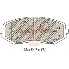 704-16057 IAP QUALITY PARTS Комплект гальмівних колодок дисковий гальм