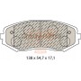 704-16057 IAP QUALITY PARTS Комплект гальмівних колодок дисковий гальм
