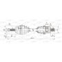 DRS6134.00 OPEN PARTS Привідний вал