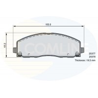 CBP36103 COMLINE Комплект гальмівних колодок дисковий гальм