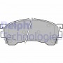 LP801 DELPHI КомплеК т гальмівних колодок, дискове гальмо