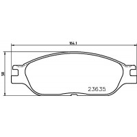 MDB2303 MINTEX КомплеК т гальмівних колодок, дискове гальмо