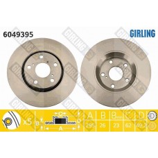 6049395 GIRLING Гальмівний диск