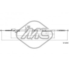83517 Metalcaucho Тросик, cтояночный тормоз
