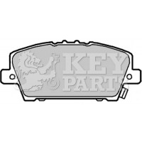KBP1986 KEY PARTS Комплект гальмівних колодок дисковий гальм