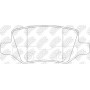 PN0214 NiBK Комплект гальмівних колодок дисковий гальм