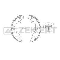 BK-4039 ZEKKERT Комплект гальмівних колодок