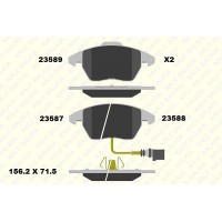23587 203 05 KALE КомплеК т гальмівних колодок, дискове гальмо