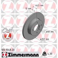 100.1048.20 ZIMMERMANN Гальмівний диск