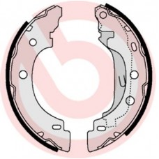 S 68 523 BREMBO Комплект гальмівних колодок