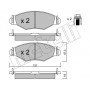 22-0254-0 METELLI Комплект гальмівних колодок дисковий гальм