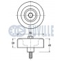 540915 RUVILLE Паразитный / ведущий ролик, поликлиновой ремень