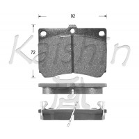FK3066 KAISHIN Комплект гальмівних колодок дисковий гальм