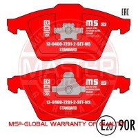 13046072012-SET-MS MASTER-SPORT GERMANY Комплект гальмівних колодок дисковий гальм