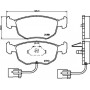 8DB 355 007-991 HELLA Комплект гальмівних колодок, дискове гальмо