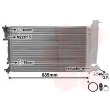40002140 VAN WEZEL Радіатор охолодження двигуна