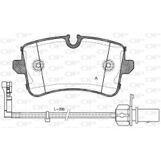 BPA1343.10 OPEN PARTS Комплект гальмівних колодок дисковий гальм