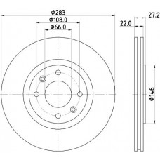 8DD 355 103-001 HELLA Гальмівний диск