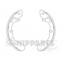 J3500308 NIPPARTS Комплект гальмівних колодок