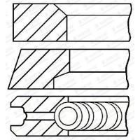 08-445100-00 GOETZE ENGINE Комплект поршневих кілець