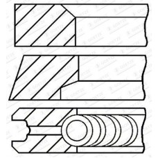 08-445100-00 GOETZE ENGINE Комплект поршневих кілець