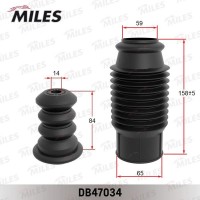 DB47034 MILES Пилозахисний комплект амортизатор