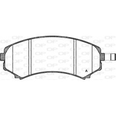 BPA0396.10 OPEN PARTS Комплект гальмівних колодок дисковий гальм