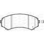 BPA0396.10 OPEN PARTS Комплект гальмівних колодок дисковий гальм