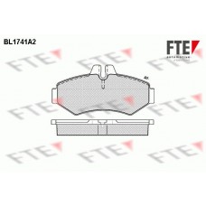 BL1741A2 FTE Комплект гальмівних колодок дисковий гальм
