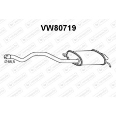VW80719 VENEPORTE Глушник вихлопних газів кінцевий