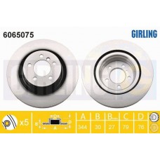 6065075 GIRLING Гальмівний диск